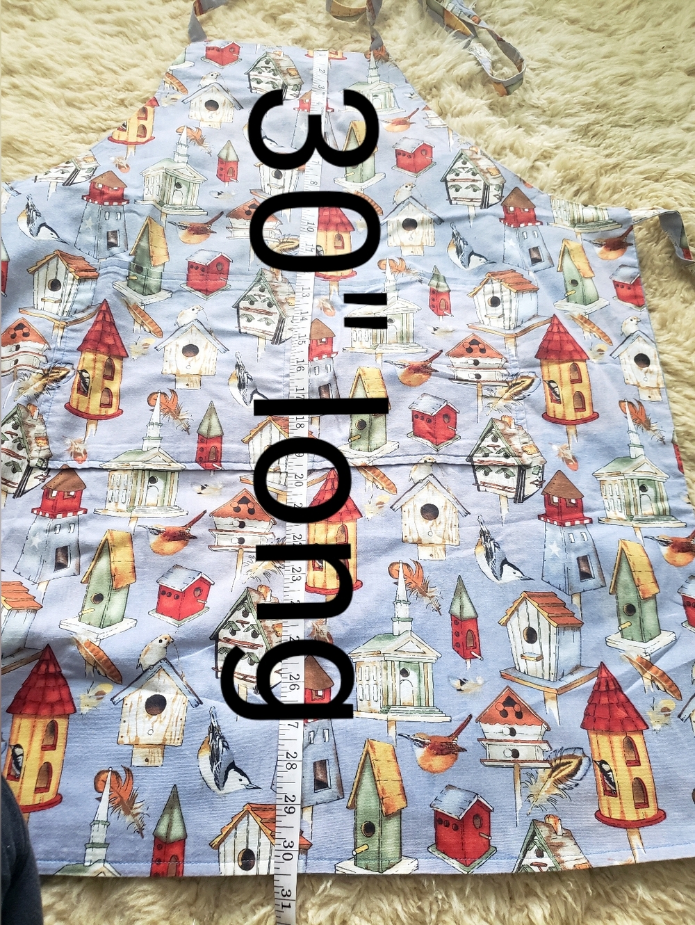 Vintage Handmade Cotton Apron - Picture 10 of 13